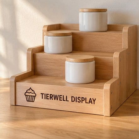 Custom Countertop Display Risers
